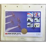 Great Britain 2008- Air displays FDC with Gibraltar crown coin on mercury, first day cover