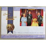 Great Britain P&N 2000 4th August Queen Mother. Royal Mint FDC with £5 Coin p/a 100 Years of Queen