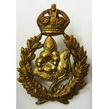 The Queen's Own Worcestershire Hussars (Yeomanry) cap badge (Bi-metal, lugs) K&K: 1458