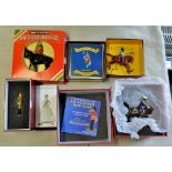 (4) collectable figures-collectable die cast figures all boxed in ex excellent condition