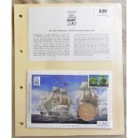 Great Britain 2005 - The First Engagement-Royal Sovereign and Santa Ana, with Gibraltar crown coin