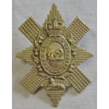 Victorian 42nd Highlanders (Black Watch) Glengarry badge (White Metal, lugs)