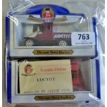 Oxford Diecast model Vans collectable(4)-Plastic Padding Van-Loctite-Bus-Loctite red van- limited