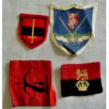 Militaria badges (Cloth Formation Signs) - Anti-Aircraft Command, War Office Controlled Units,