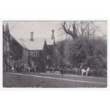 Wiltshire/Hunting the south West Wilts Foxhounds meet at Zeals House, used Mere duplex 1906