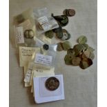 Ancient coinage (12), identified range, fair to fine and Roman-Postumus - Large bronze medallion