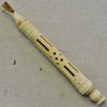 Pens - An antique pen Quality housing - for travel. Some damage to body ornately carved.