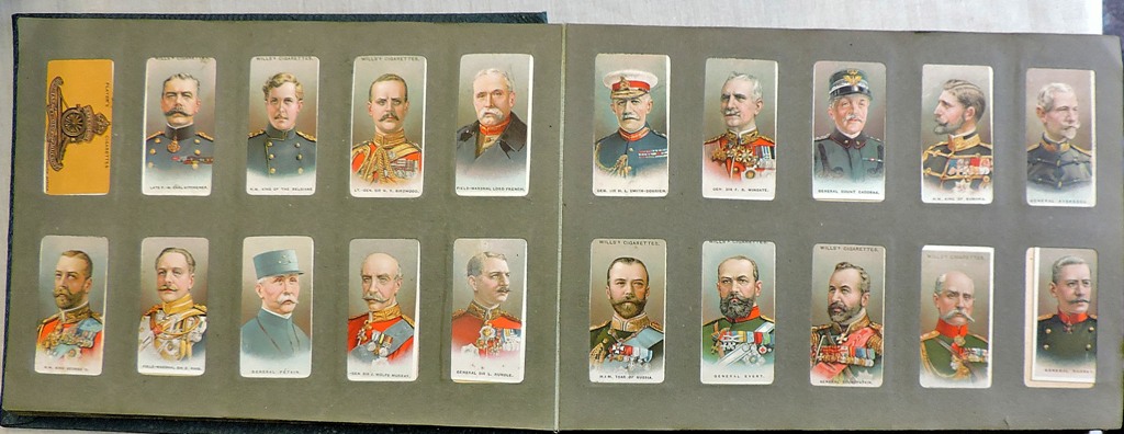 Cigarette Card Album, Old Album slip in, ranges of earlier cards mostly 1920's to 1930's