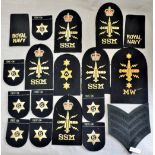 Royal Navy Patches - a collection of (18) including: S, SSM, MW, W etc. Good mixed lot