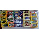 (23) cars-(9) Castrol CTX vans, diecast models boxed in mint condition-(5) vans with logo's