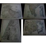 INDIA 1889 Antique Map 19”x14” (JOHNSON’S ATLAS) very fine