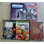 DVD's-The Muppets-Moulin Rouge Monsters Inc(2x Disc DVD)-How to Train your Dragon-The Kings Speech