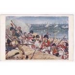 Military The Coldstream Guards attacking French position at the Battle of Alexandria, 1801, Naval