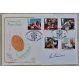 Great Britain 1995 (Oct 3rd) Rugby League Centenary FDC, Salford Rugby League Club handstamp,