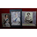 2000 ISLE OF MAN QUEEN MOTHERS 100 BIRTHDAY - Special pack plus print and postcard.