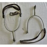 Spurs - A pair of late 19th century Spurs with leather strap attachments. In excellent condition