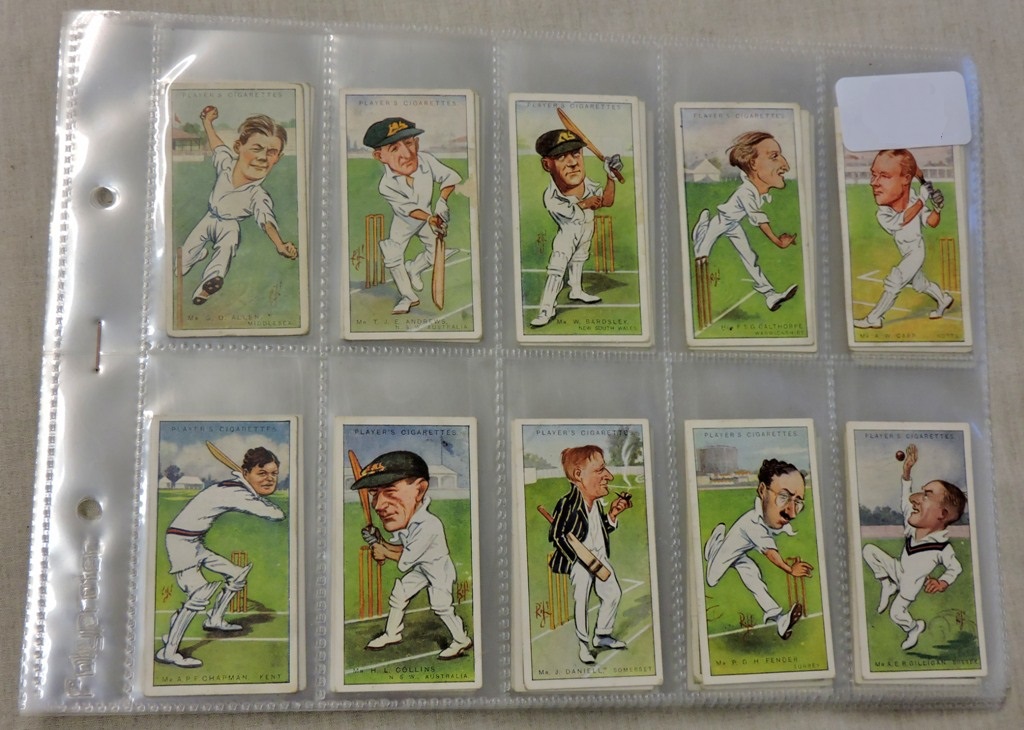 Players-Cricketers, Caricatures by RIP', 1912 set 50/50 VG/EX, cat £100