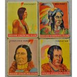 Goudey Gum Co - Indian Gum - No's 28 Pontiac, No 31 Ponhtan, No. 32 Massasoit, No. 43 American