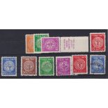 Israel 1948 definitive's S.G. 1-6 mint, S.G. 2-5 used, cat value £42