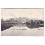 Cheshire Northwick - Early view of Boat Building Yard on Old River - Boots 293