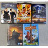 DVD's-Open Season-Trans Formers-Street Dance-Hot Fuzz(2 Disc Spec)-Batman begins