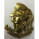 28th County of London Battalion (Artist Rifles) WWII Period Cap badge (White Metal, Slider) 2nd type