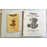 Motor Cycles Triumph Workshop manual for unit construction 650cc twins-very good condition and