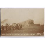 Norfolk Ingoldsthorpe - 1912 RP Stack Fire at Mr Ellyards Farm, Sept 26/12. Photo Fisher Snettisham,