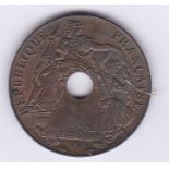 French Indo-China 1937A Cent, KM 12.1, AUNC, considerable lustre
