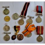 Medal Collection of (12) mostly Indian some named.