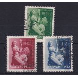 Hungary 1948 Agricultural fair S.G. 984-986, Michel 960-962 used set