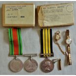 Africa General Service Medal with 'Kenya' Clasp Trio including the 1939-15 Medal and Defence Medal