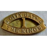 British WWI 17th Battalion Shoulder Title, The King's (Liverpool Regiment), (1st City and