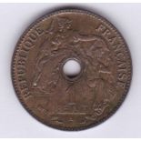French Indo-China 1897A Cent, KM 8, AUNC with lustre