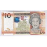 Jersey New Series £10, Ian Black 'AD', UNC