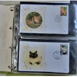 Cats - A Thematic collection with many First Day Covers, also Packs, Royal Mail Fridge Magnets