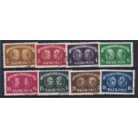 Hungary 1945 National Relief Fund S.G. 851-858, Michel 836-843 used set