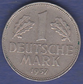 Germany 1957 F Mark KM110 VF+