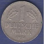 Germany 1957 F Mark KM110 VF+