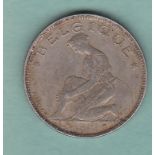 Belgium 1923 2 Francs KM91.2 GVF
