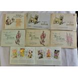 Wills Seven Penny Album sets, Radio Celebrities, Dog's (2 - 1 foxed), Wild Flowers (4), (7)