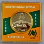 Australia 1988 Sydney Bicentennial Medal, H.M. Sirius, Flagship First Fleet 1788, Proof, cased