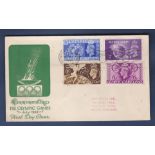 Great Britain 1948 (29 July) Olympic Game set on illustrated First Day Cover, with Olympic Games