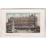 London-Charing Cross Hotel and Station, colour view, used 1911