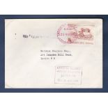 Great Britain 1971 Strike Mail London Emergency Mail Service cover used to W8