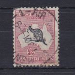 Australia 1931-36 £2 Black and rose, SF138 fine used, repaired perfs - quality space filler, high