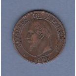 France - 1863 BB 10 cents, NVF, scarce