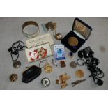 Includes Jewellery, Red Cross medal and curios