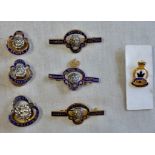 British Mixed lot of (6) British Legion lapel badges (3 Women's Section) plus one Royal Canadian