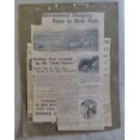 Sheepdog Trials (1931) and Stag Hunting (1930) Various Press Cuttings on these country pursuits.